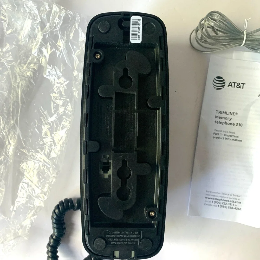 AT&T 210 Black Trimline Telephone w/13 Number Memory Additional Features w/ Box‎ - Picture 11 of 13